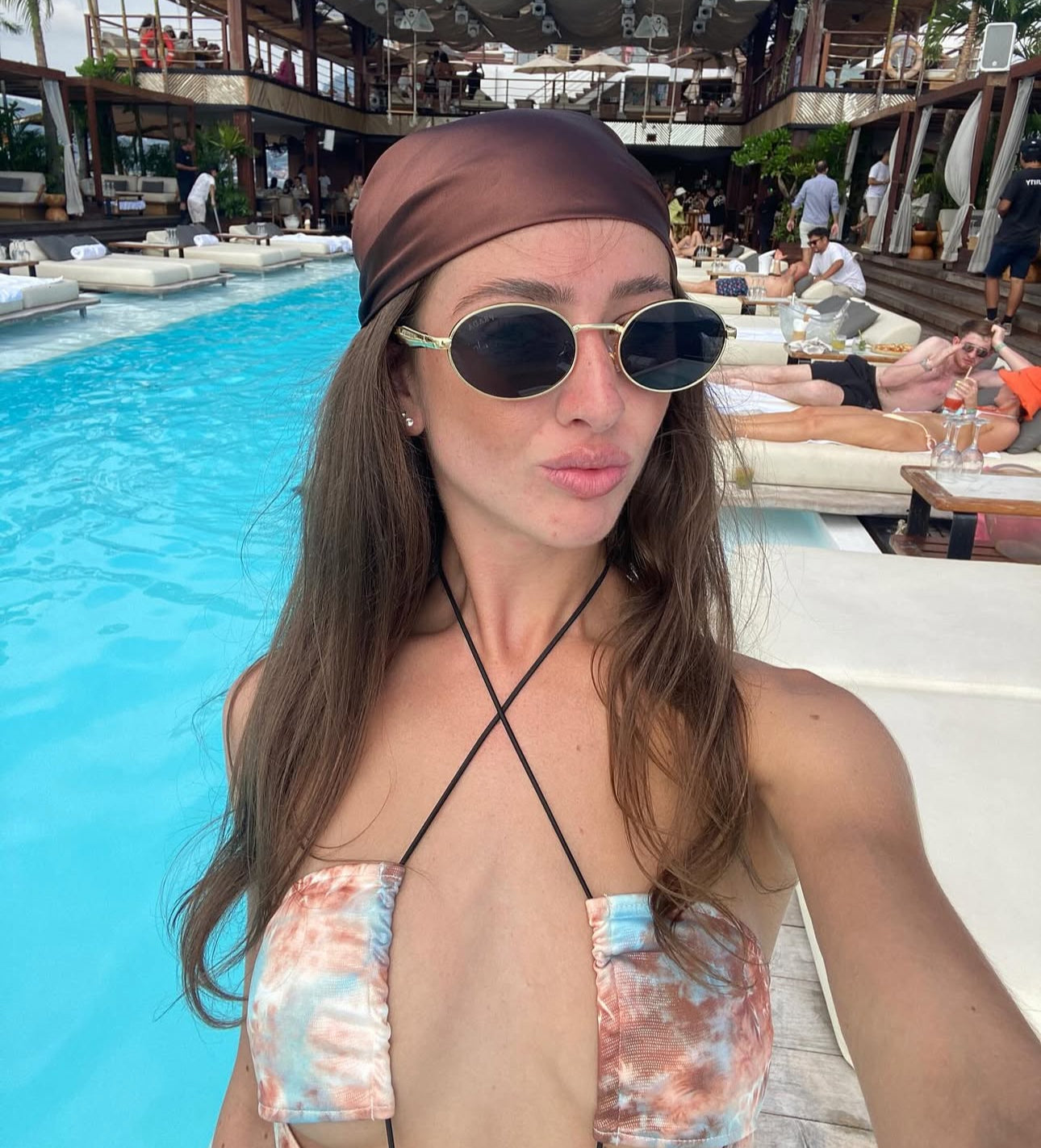 OVAL PRADA MILANO GOLD SUNGLASSES