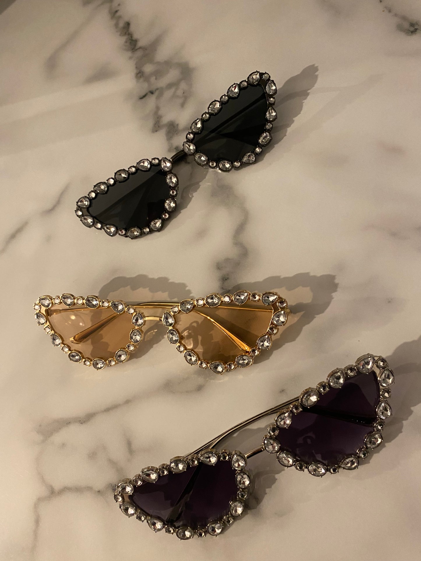 BEIGE CAT EYE SUNGLASSES