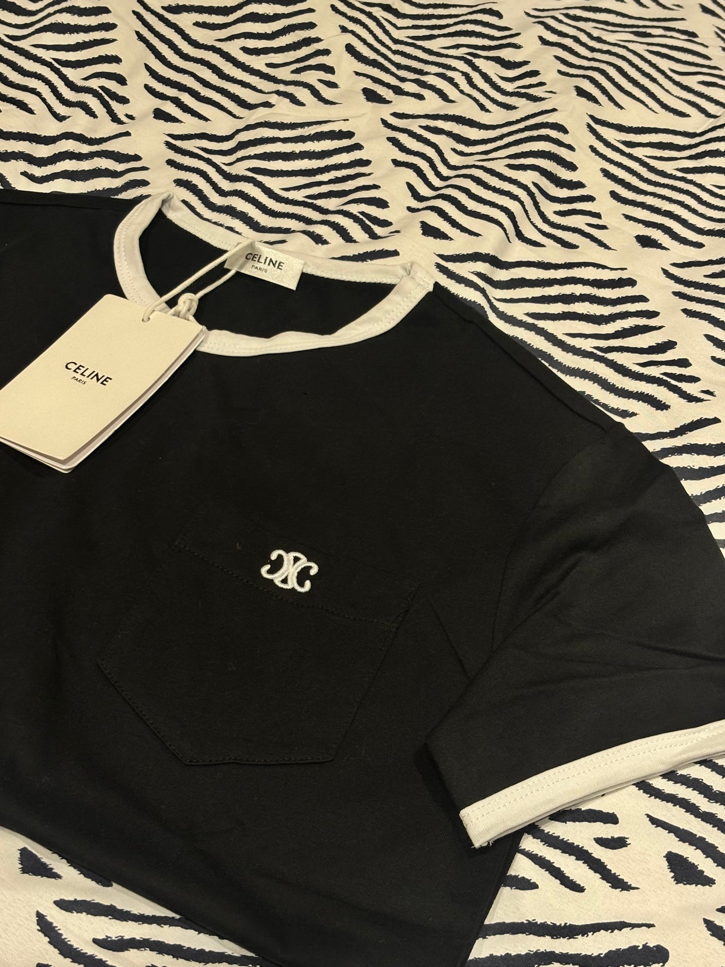 BLACK & WHITE CEL T-SHIRT