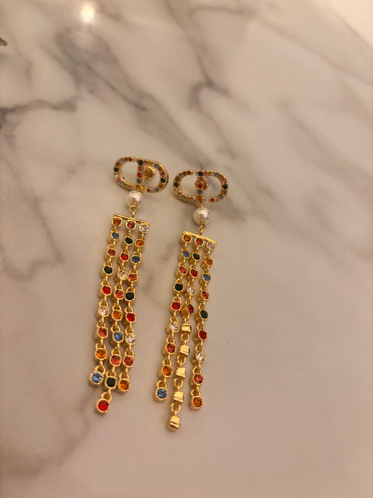 CD GOLD MULTI EARRINGS