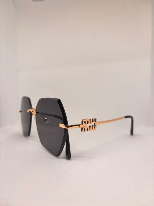 MIU BLACK SUNGLASSES