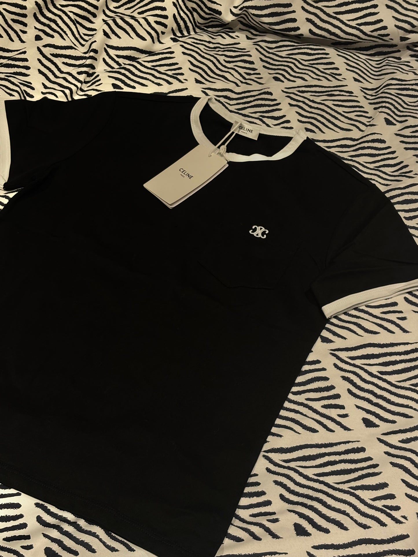 BLACK & WHITE CEL T-SHIRT