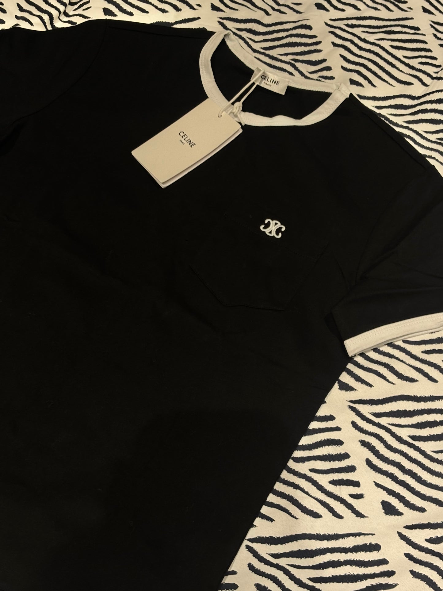 BLACK & WHITE CEL T-SHIRT