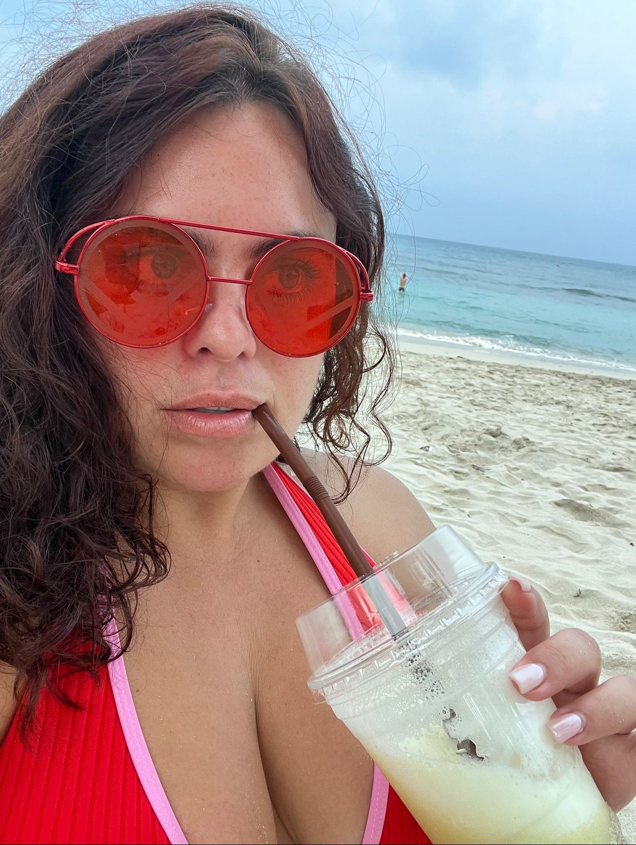 CIRCLE FF RED SUNGLASSES