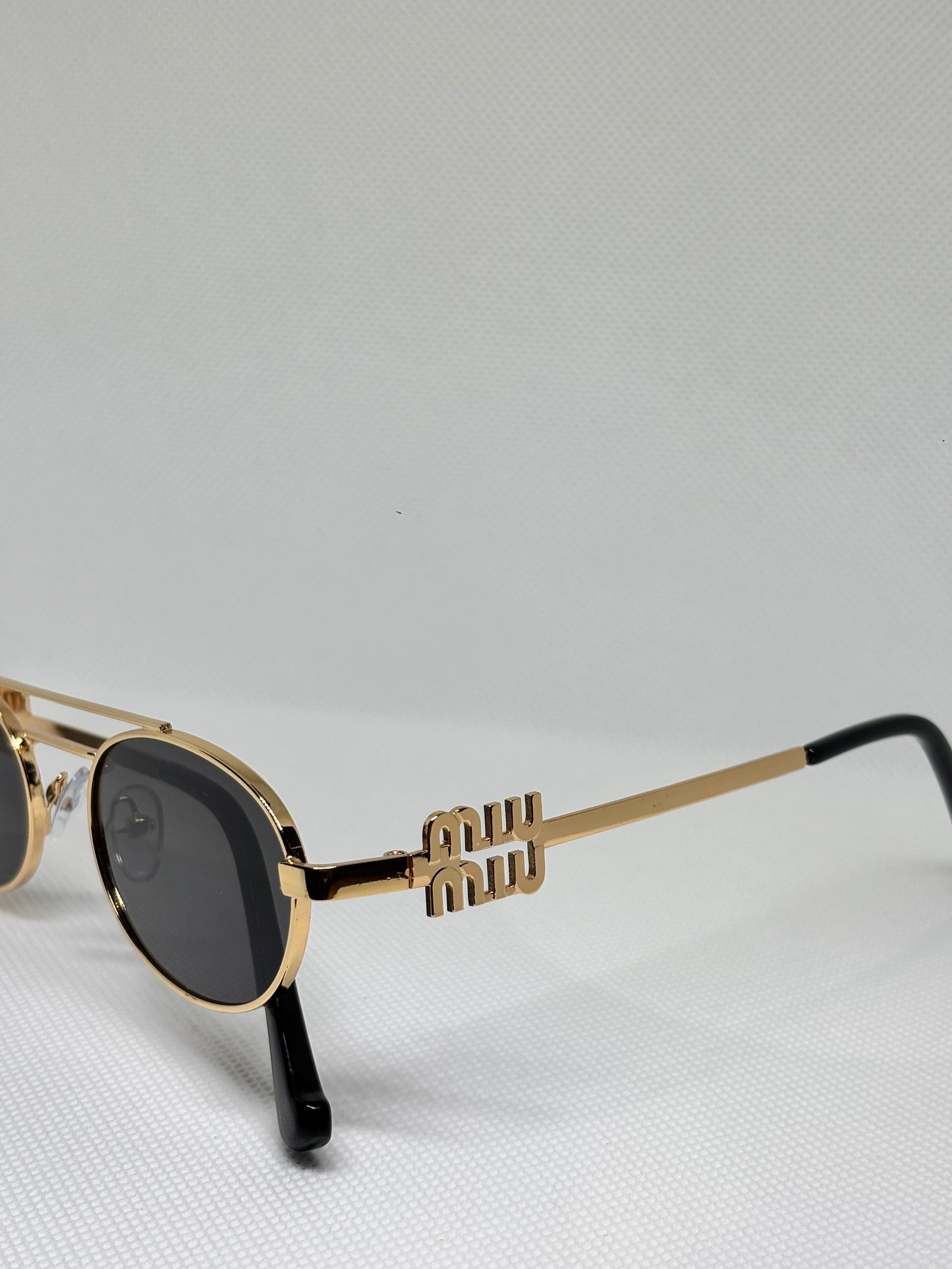MIU GOLD SUNGLASSES