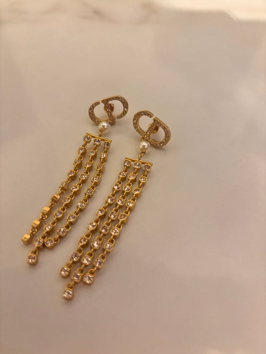 CD GOLD/SILVER EARRINGS