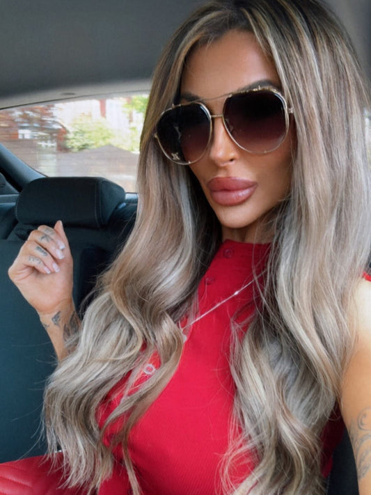 Gold L Sunglasses